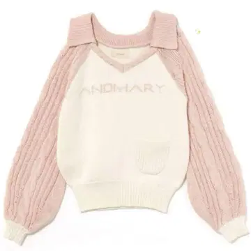 andmary Marie knit tops pink