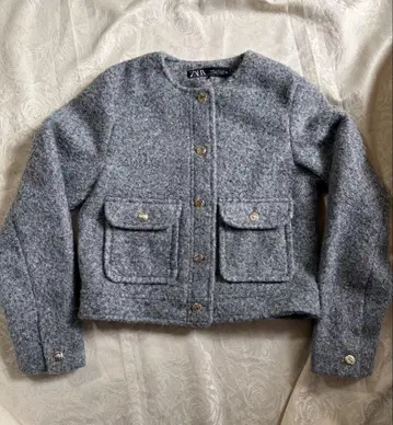 ZARA 부클레 숏 자켓 XS