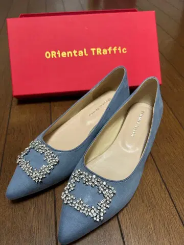 ORiental Traffic 비쥬 플랫슈즈 그레이