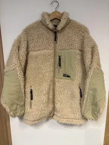 FIRST DOWN 프릭스스토어 플리스 자켓 LARGE 베이지
