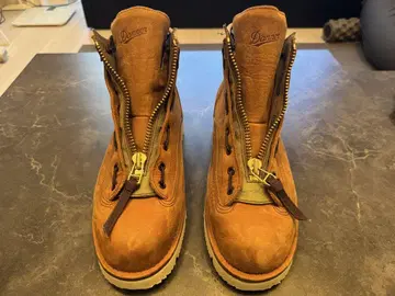 Danner 라이트 브라운 하이컷 부츠 지퍼 포함