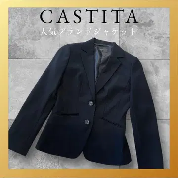 새상품급 CASTITA 블랙 테일러드 자켓