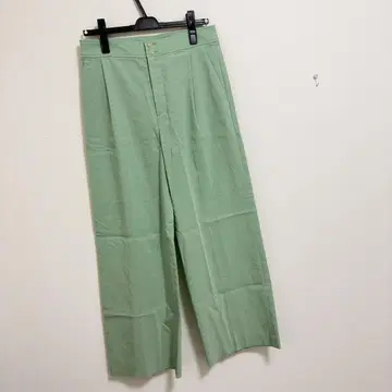 언타이틀 [STORY 게재] 린넨 혼방 스트레치 와이드 팬츠