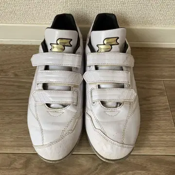 SSK 화이트 벨크로 스파이크 24.5cm