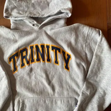 90s 자수 택 챔피온 리버스 위브 후드티 TRINITY