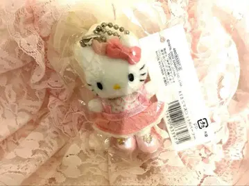 레어 파라다이스 헬로키티 봉제 인형 키링