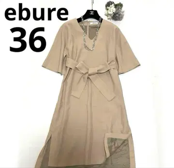 [ 새상품급 ] 에부르 ebure 원피스 사이즈 36 베이지