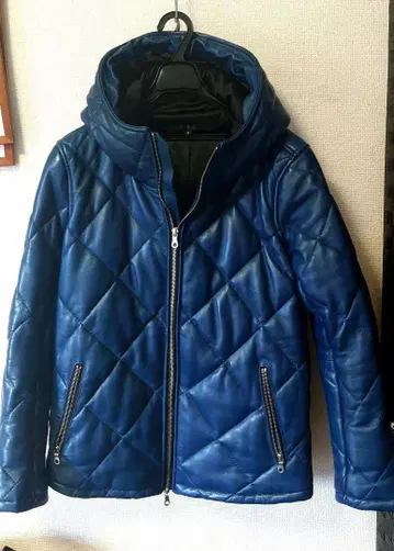 완판 귀한 사이즈 3 블루 시어링 가죽 다운 NOID