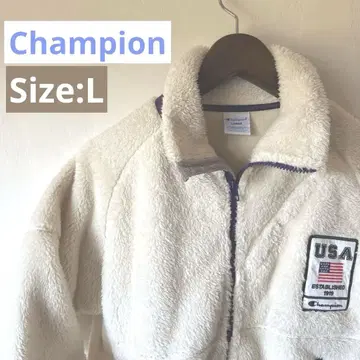 Champion 골프 챔피온 플리스 자켓 USA 로고 L 사이즈