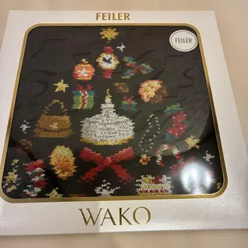 페이러 wako 콜라보 손수건 블랙 미개봉 새상품