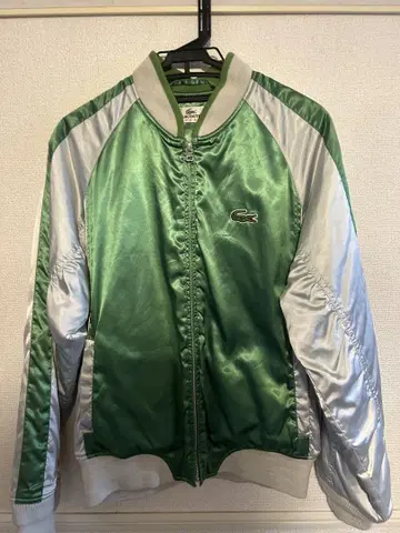 LACOSTE 바시티 자켓 그린/실버 사이즈 3