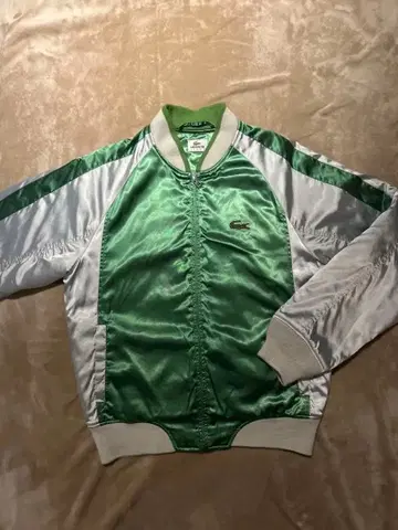 LACOSTE 바시티 자켓 그린/실버 사이즈 3