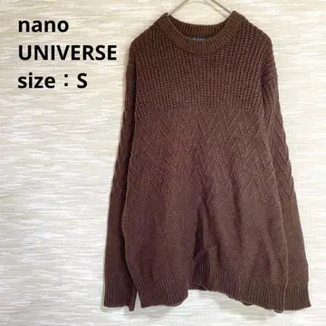 nano UNIVERSE 크루넥 니트 [ S ] 스웨터 루즈핏 1365