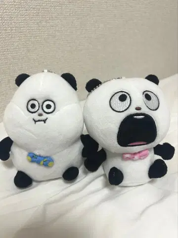 니시무라 유우지 작품 고키겐판다 가방에 달 수 있는 봉제 인형 2개 세트