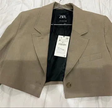 ZARA 베이지 크롭 자켓