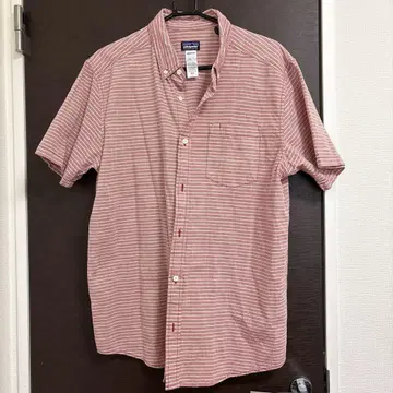 [ patagonia ] 오가닉 코튼 반팔 셔츠 L