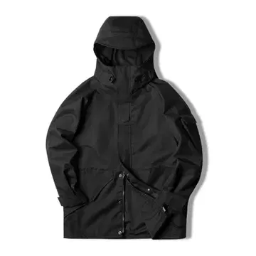 karaku 아웃도어 후드 부착 ECWCS 기능성 마운틴 후드티 L 블랙