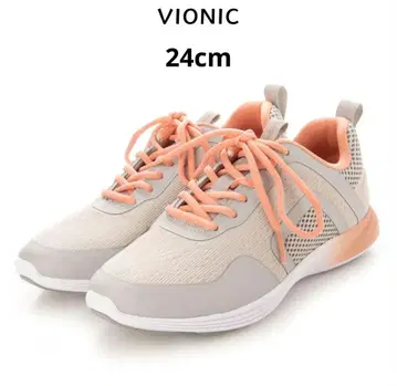 컨디션 최상 24cm VIONIC 바이오닉 스니커즈 그레이/핑크