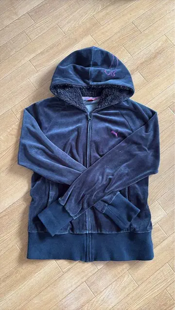 PUMA 벨로아 지퍼 후드티