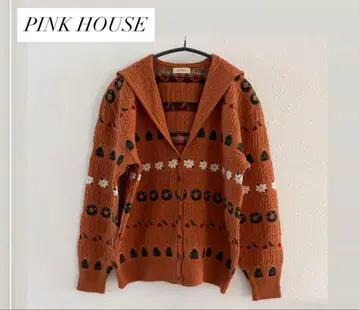 [새상품급] PINKHOUSE 크리스마스 니트 가디건 세일러 카라