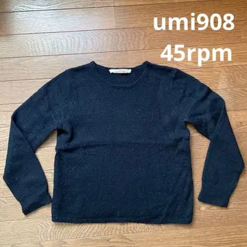 45rpm umi908 네이비 크루넥 니트 스웨터 무지