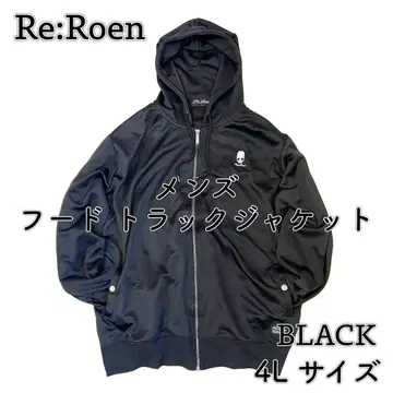 레어 [ Re:Roen ] 남성용 후드 트랙 자켓 BK 4L 사이즈