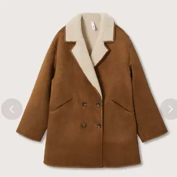 MANGO 무스탕 코트 보아 코트