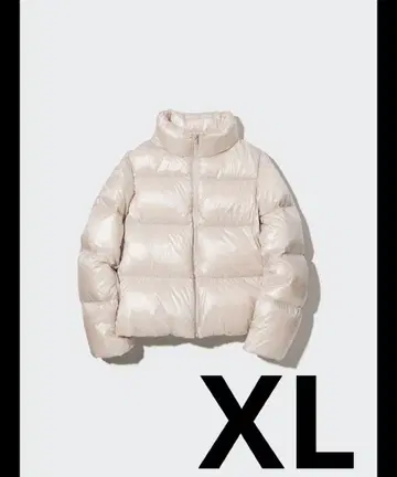 유니클로 크림색 다운 자켓 XL