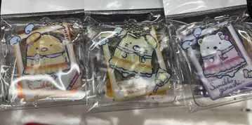 스미코구라시 훼미리마트 아크릴 키링 고양이, 돈카츠, 시로쿠마