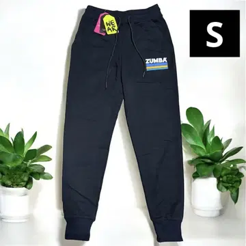 ZUMBA 줌바 스웨트 팬츠 블랙 로고 블랙 S 사이즈