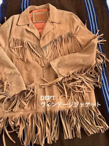 DEP'T 프린지 스웨이드 자켓 빈티지