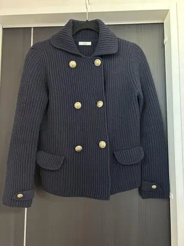 IENA 네이비 더블 브레스트 자켓