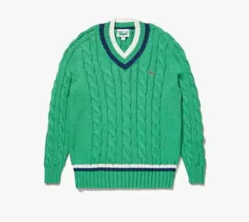 라코스테 LACOSTE 로우 게이지 V넥 니트 UNISEX