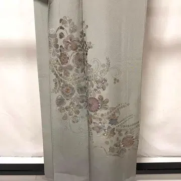 C913 순수 실크 이중 기모노 호몬기 츠지 가 꽃 자수 기모노