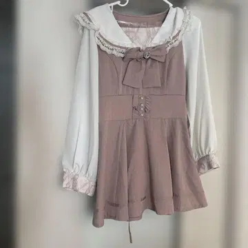 프릴 달린 핑크 셋업