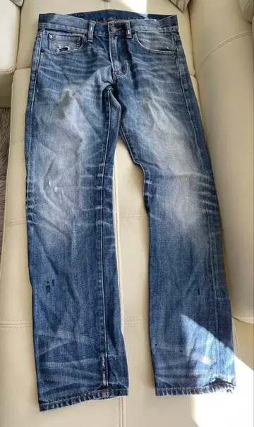 Denim&Supply 랄프 로렌 데미지 가공 슬림 팬츠
