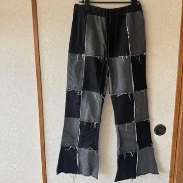 PUNYUS 플레어 팬츠 블랙 그레이