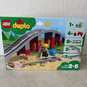 레고(LEGO) 듀플로 놀이가 펼쳐지는! 철도 다리와 레일 세트