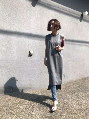 LAYERED HEM BOX OP ameri vintage