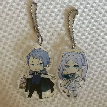 프리렌 훼미리마트 아크릴 키링 비아벨 프리렌 2세트