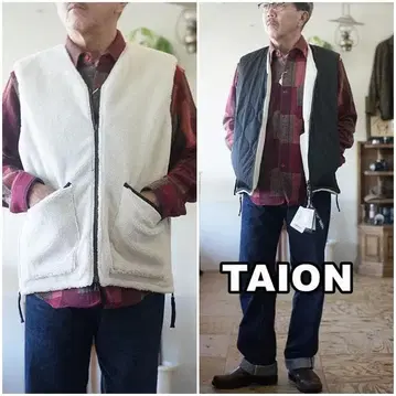 TAION 타이온 리버서블 보아 베스트 R001BML-1 L 사이즈