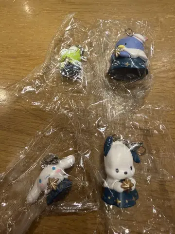 별색 천사 참 산리오 캐릭터 4개 세트