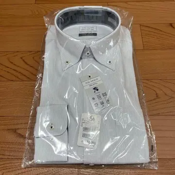 AOKI 와이셔츠 M80 그레이 버튼 다운 슈퍼 스트레치