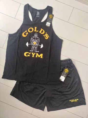 [ 새상품 ] GOLD'S GYM 탱크탑 숏팬츠 세트 L 사이즈