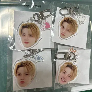 treasure 캡슐 토이 희로애락 도영 얼굴 아크릴 키링 컴플리트