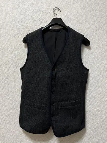 누디진 브라운즈 비치 크로스 베스트 /S 블랙 헤링본