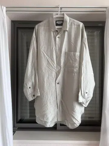 MAISON SPECIAL 실크 롱 셔츠