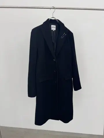 장 폴 고티에 체스터 코트 핀 자수 블랙