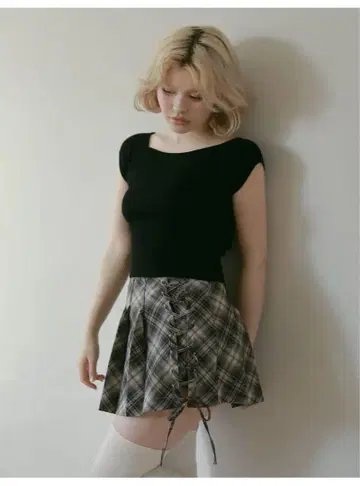 Sonia lace up mini skirt