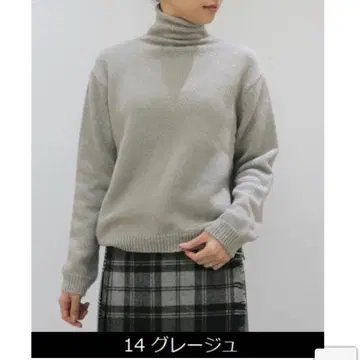 evameva 알파카 터틀넥 스웨터